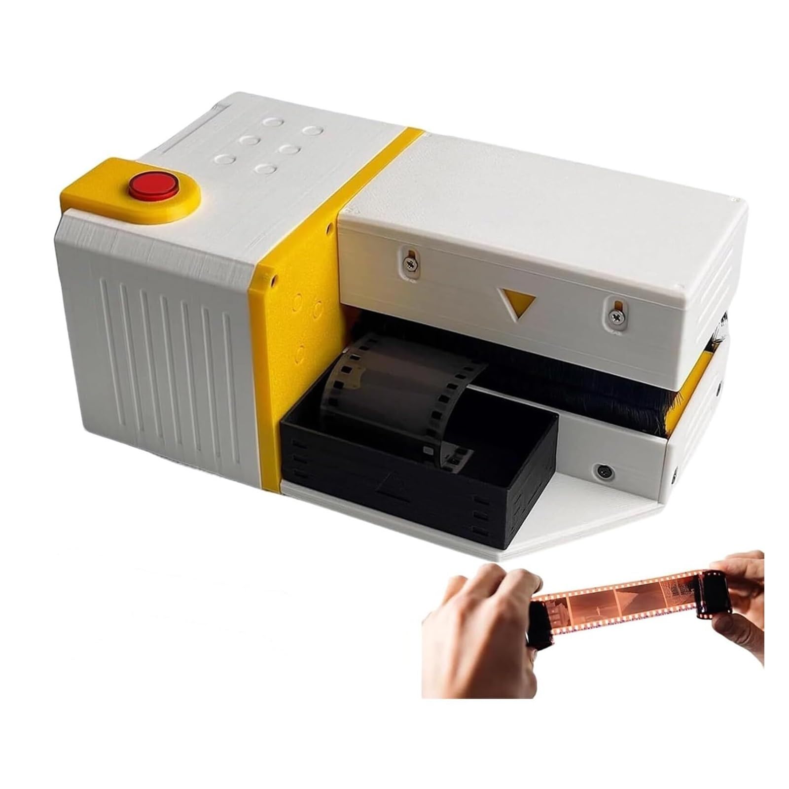 Removedor de polvo antiestático de película eléctrica, cepillo de limpieza negativo 135/120 con ventilador de filtro y caja de almacenamiento, limpiador de película electrostática para equipos de