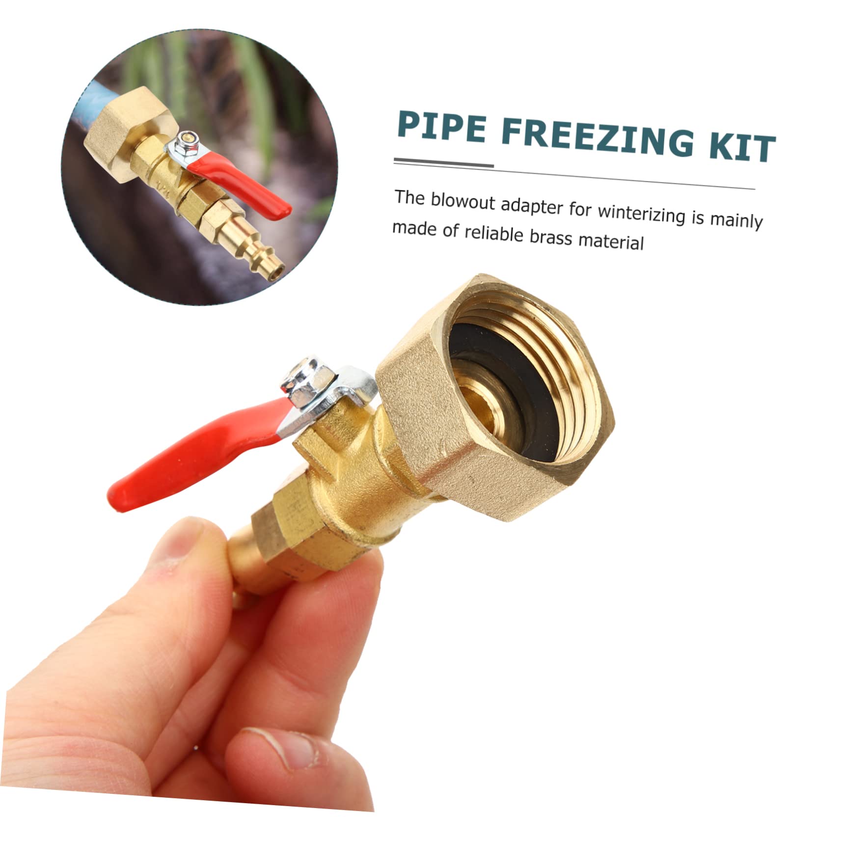 BESPORTBLE Adattatore per Tubo da Giardino Raccordo di Scarico in Ottone per Kit di Svernamento per Camper Adattatore per Tubo di Irrigazione Raccordi Rapidi per Tubo
