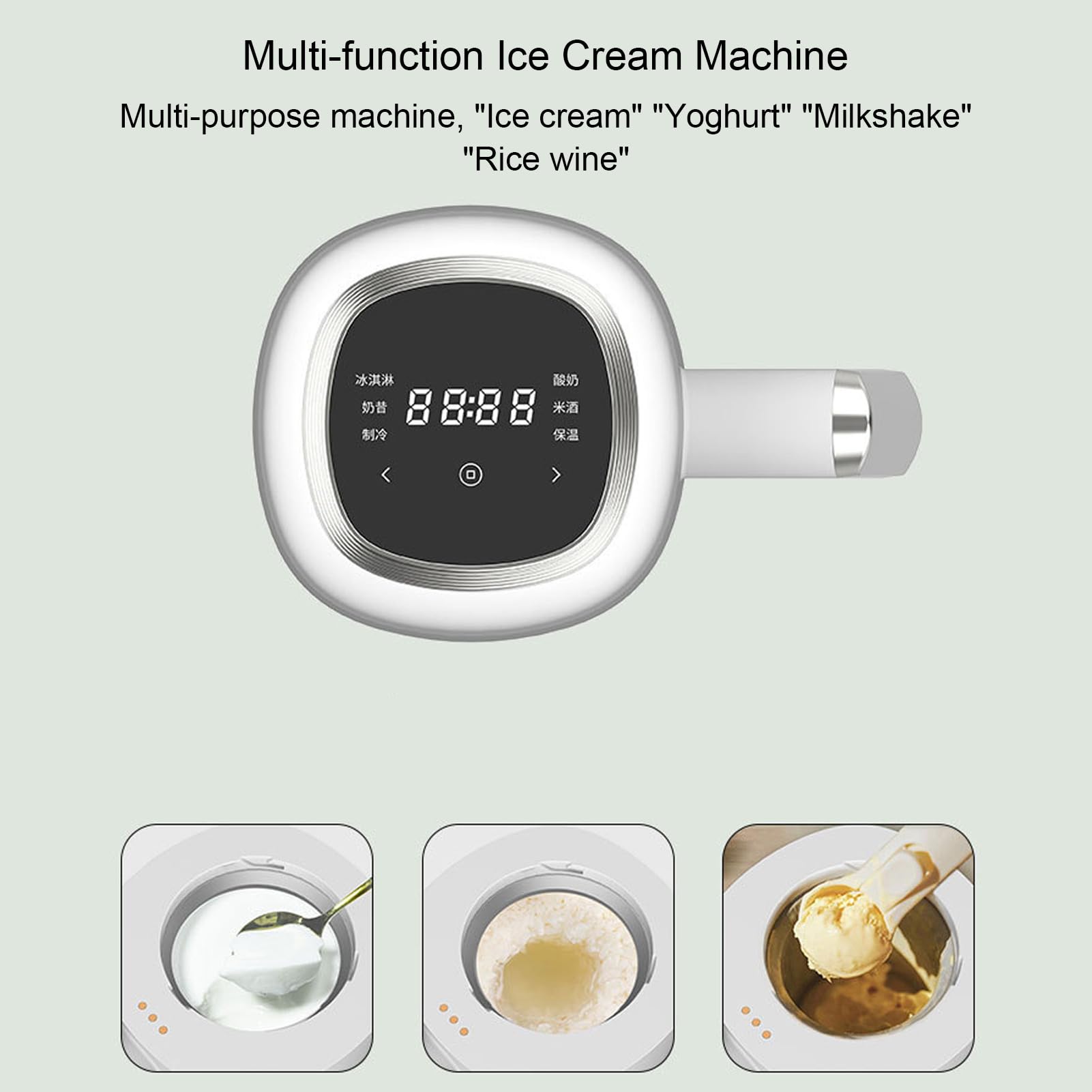 Amazon.co.jp: アイスクリーム製造機 アイスクリーマー 家庭用 アイス