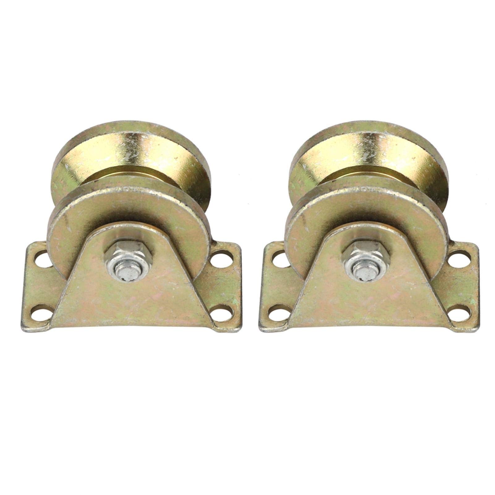 Buy banapoy Sliding Gate Rollers, V Groove Pulley Durable 2Pcs VGroove