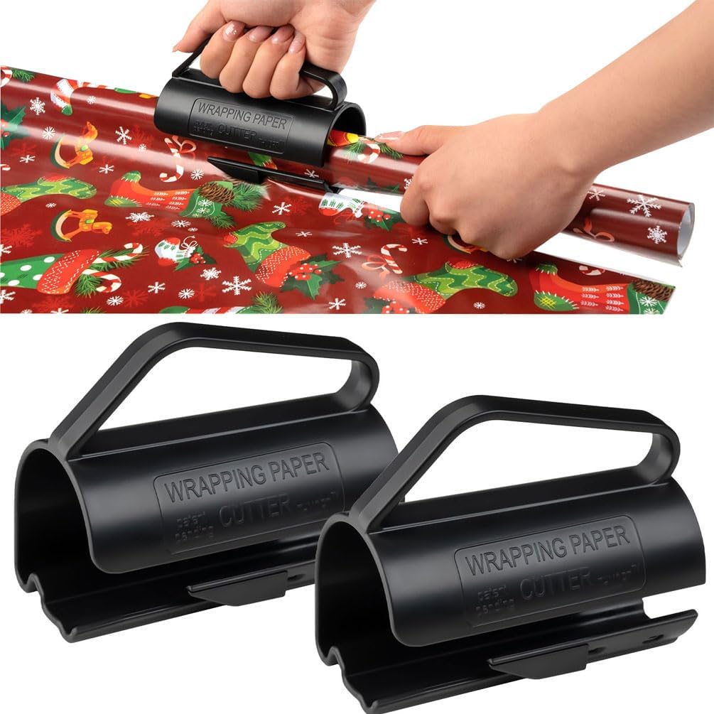 Wrapping Paper Roll Cutter, 2Pcs Wrapping Paper Cutter