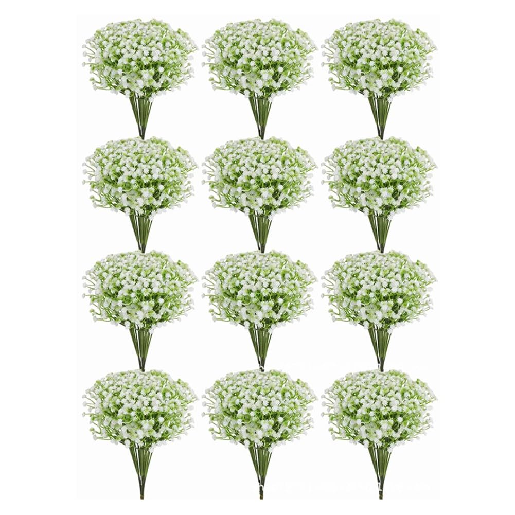 Fleurs d'haleine de bébé blanches artificielles durables sans entretien
