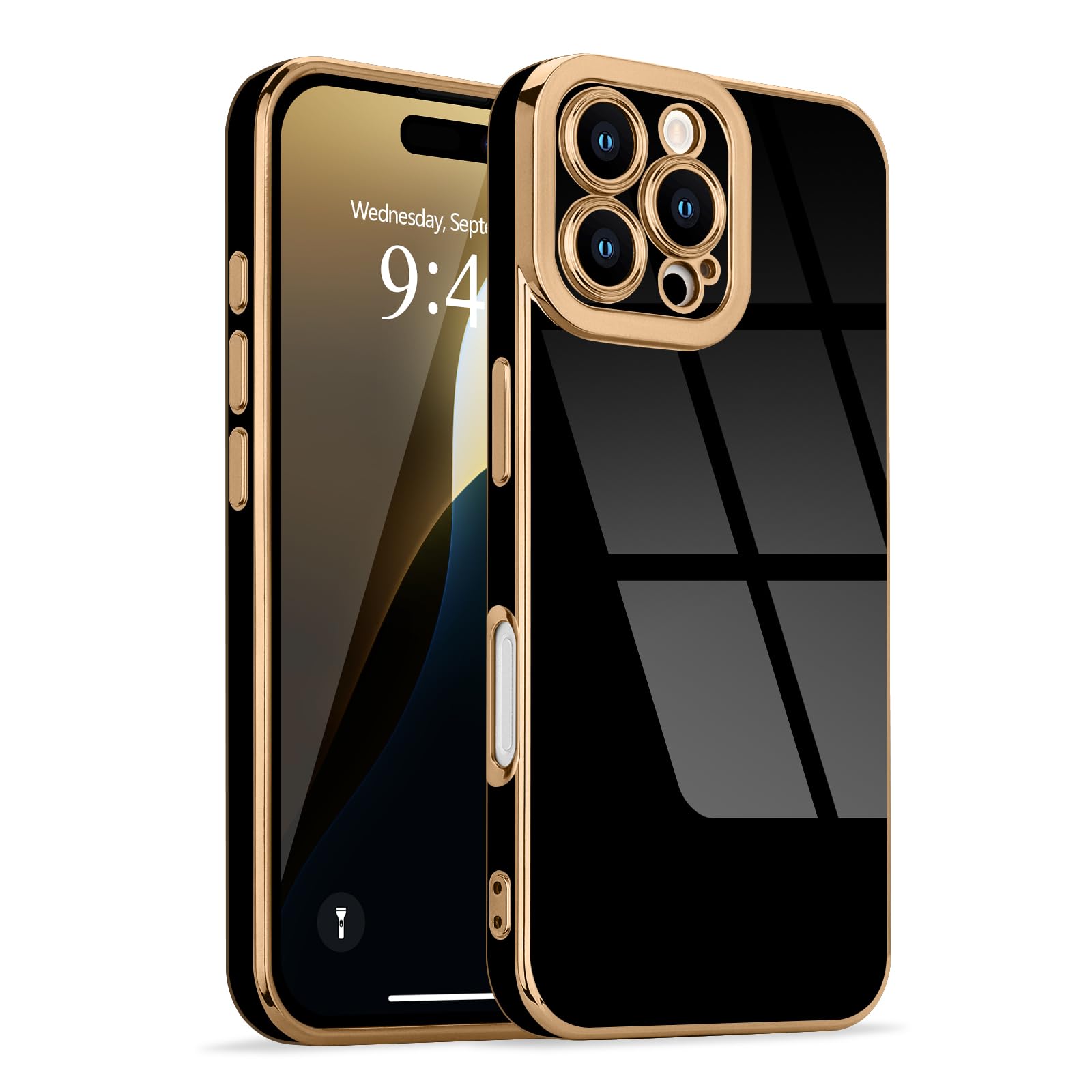 Amazon.com: Lafunda Designed for iPhone 16 Pro Case Cute, Luxury Plating for Women Girls Elegant Gold Edge TPU Bumper Cover with Camera Protection Shockproof Silicone Phone Case for iPhone 16 Pro, Black : Amazon.com: Lafunda Designed for iPhone 16 Pro Case Cute, Luxury Plating for Women Girls Elegant Gold Edge TPU Bumper Cover with Camera Protection Shockproof Silicone Phone Case for iPhone 16 Pro, Black :