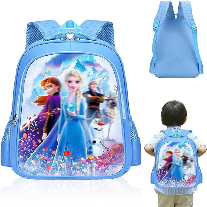 WELLXUNK Mochila Frozen, Mochila Infantil Elsa, Frozen Mochila Infantil, Mochila Niño Elsa, Frozen Mochilas Infantiles, Frozen Mochila De Los Niños, Frozen Mochilas de Niña, Mochila Infantil