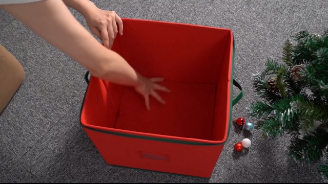 Amazon.com: MaidMAX Christmas Ornament Storage Box Holiday