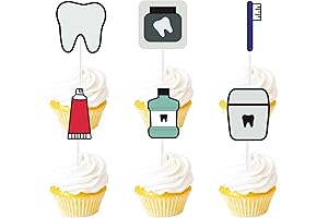 Tooth Fairy Glitter Cupcake Toppers: A Sprinkle of Magic for Tooth Fairy Day