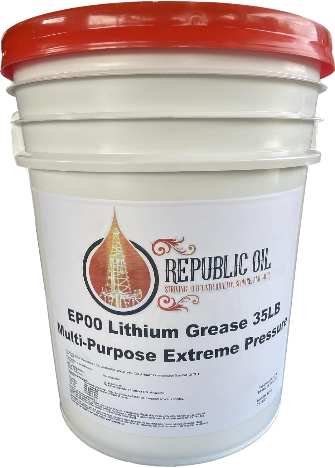 Republic Oil EP00 Extreme Pressure MultiPurpose Lithium