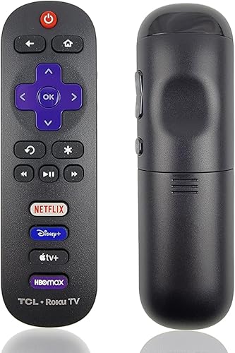 Ceybo OEM 21001-00071 - Control remoto para TCL Roku TV incluye Netflix, Disney+, Apple TV y HBOMax atajos 32S327, 32S335, 43S433, 43S435, 50S435,