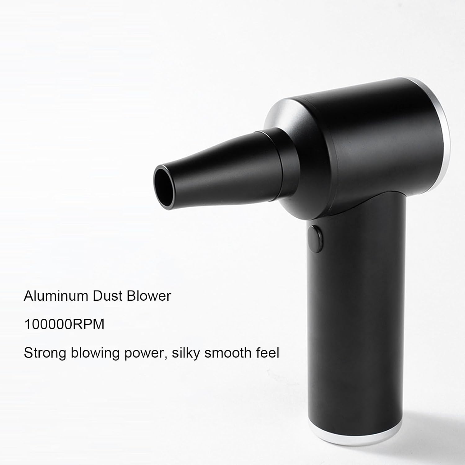 Compressed Air Duster, Electric Cordless with 3 Speeds 60W 100000RPM Aluminum Alloy for Home Car Computer