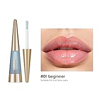 Vista 9 de KISSIO Plumper de labios, brillo de labios de color, potenciador de labios, extractos de plantas, suero labial que rellena los labios, brillo labial