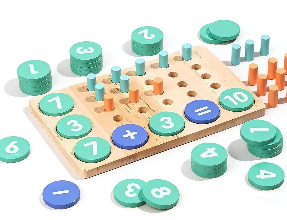 Montessori 10-ramkowy licznik matematyczny, prezent edukacyjny do szkoły domowej i zabawy w klasie