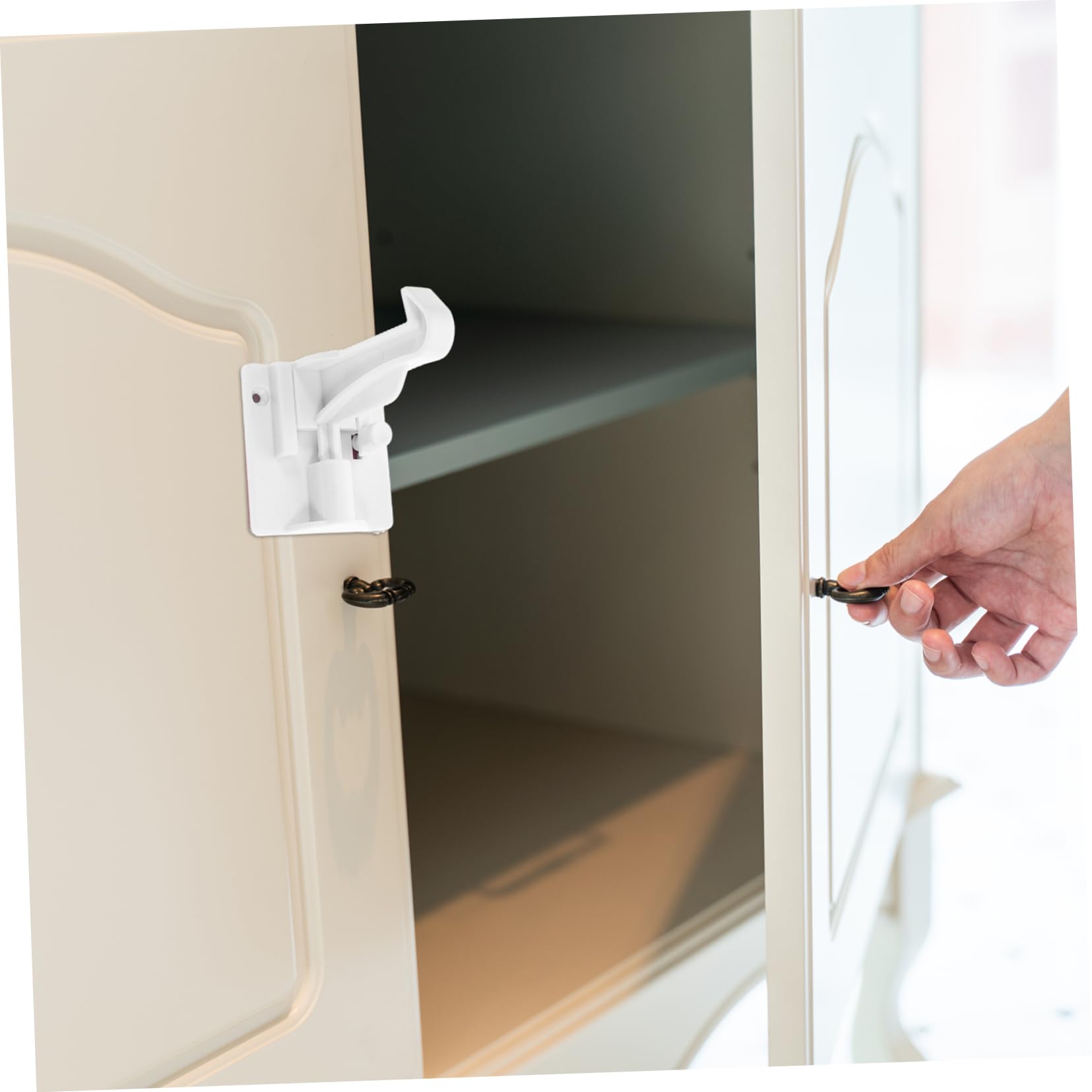 Cerradura de Seguridad Invisible para Armarios y Cajones 12 Unidades