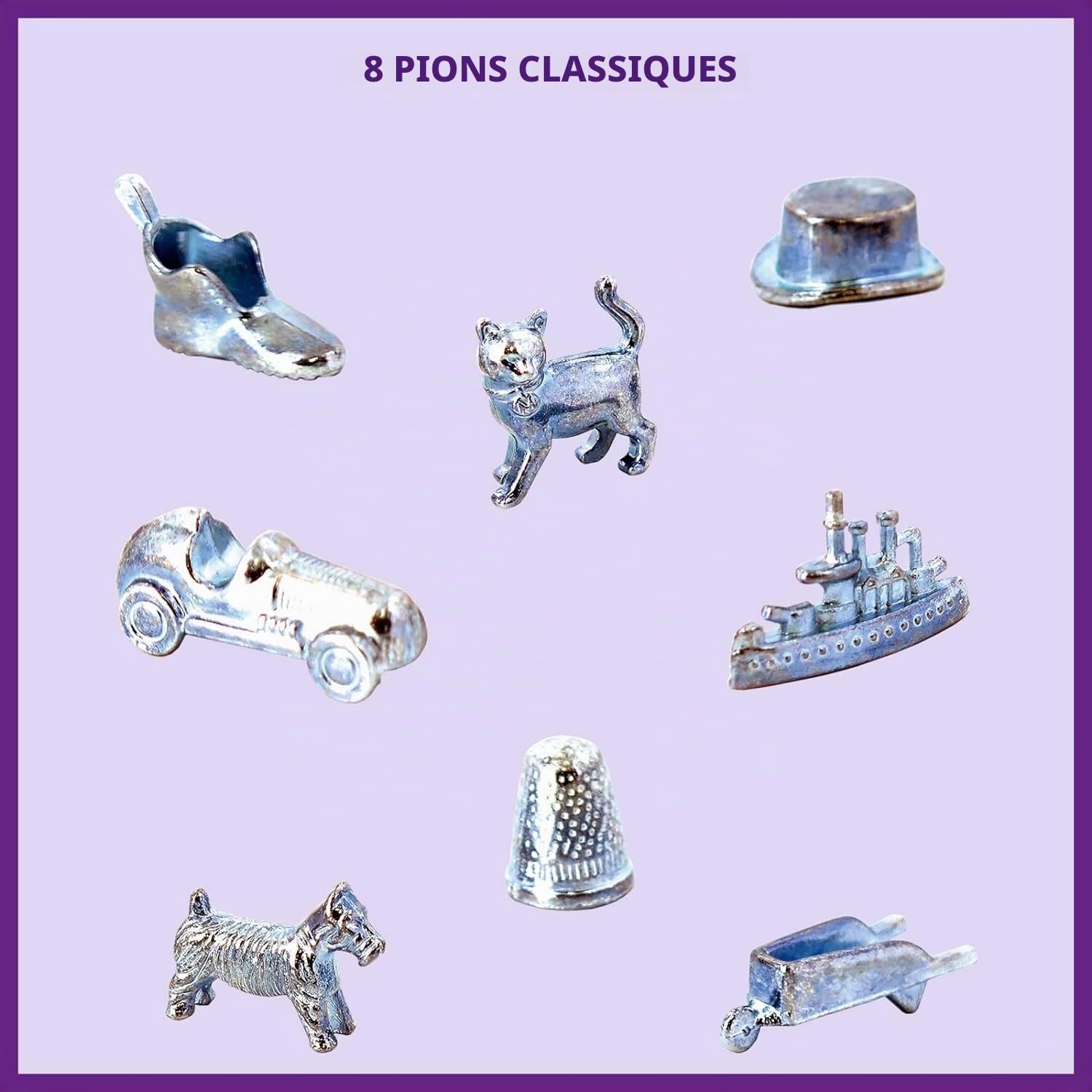 HM Queen Elizabeth II Monopoly Jeu de société, tournez les moments clés de la vie de Sa Majesté, collectionnez la résidence royale, les chevaux, les corgis et les mariages, le jeu de propriété rapide