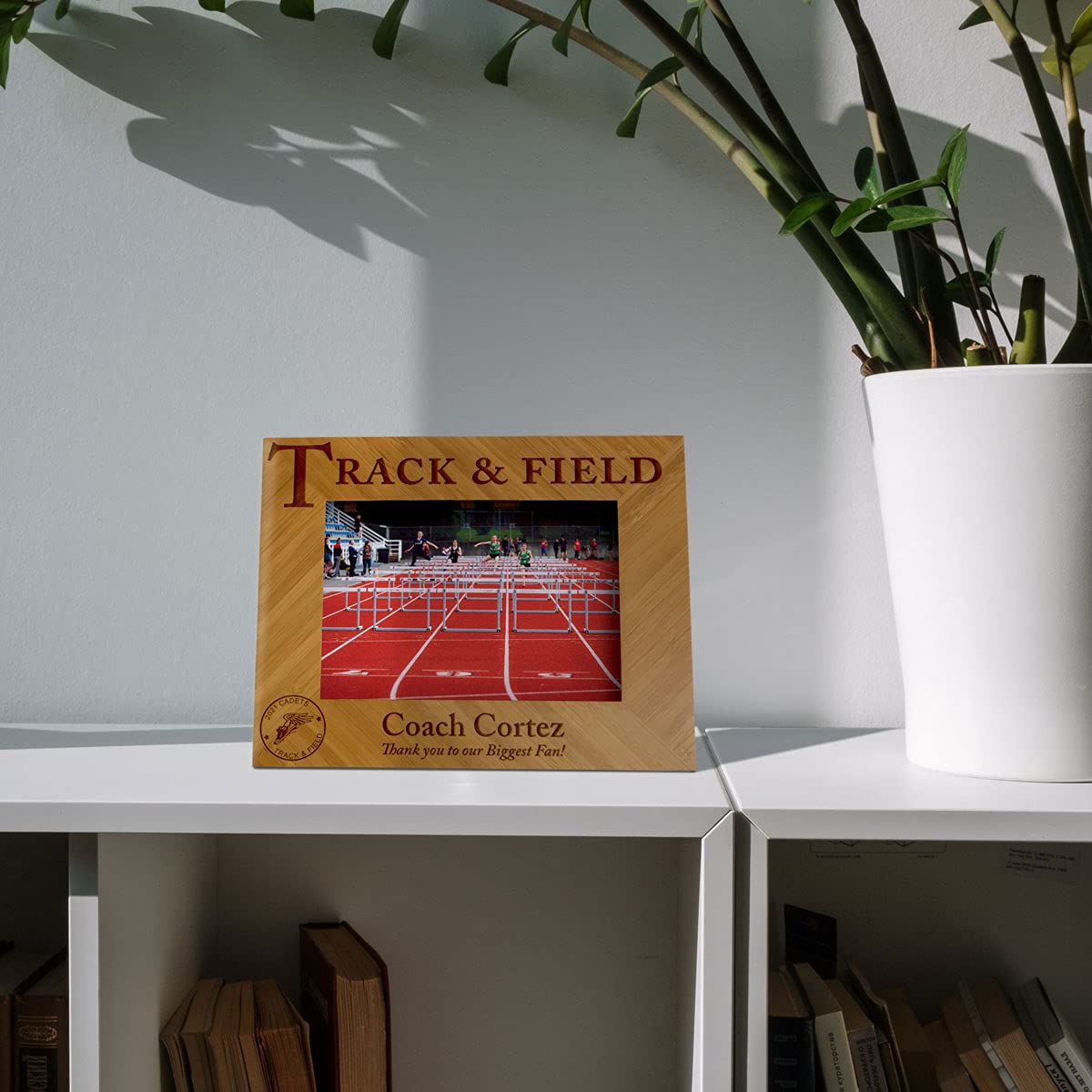 Coach Sports Themed Picture Frames - Include your Personal Text and 5 x 7