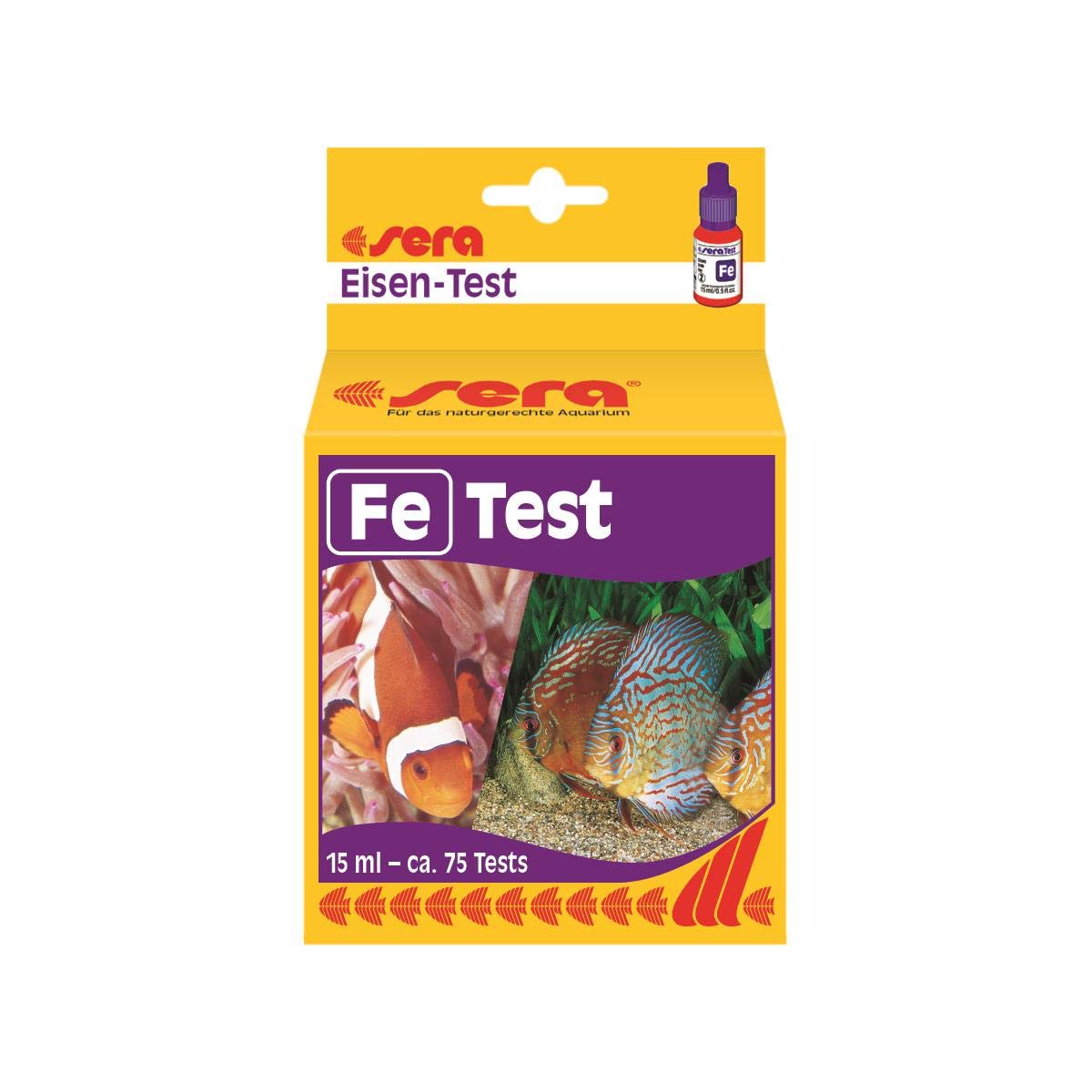 Sera IronTest (Fe) 15 ml, 0.5 fl.oz. Aquarium Test Kits Amazon.in
