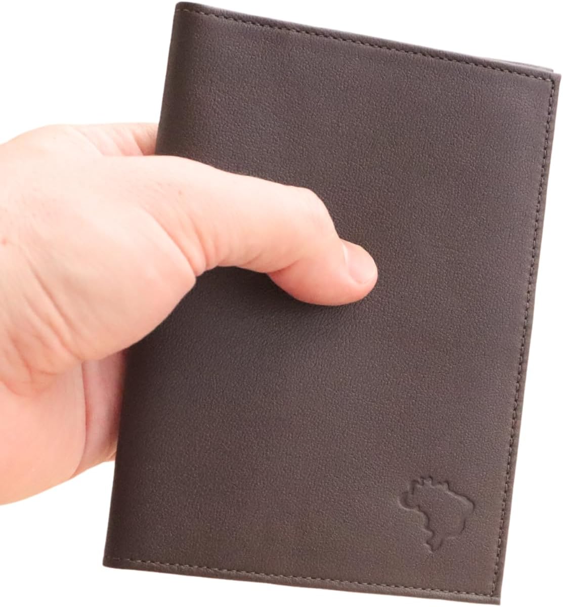 Carteira Porta Passaporte (Marrom)