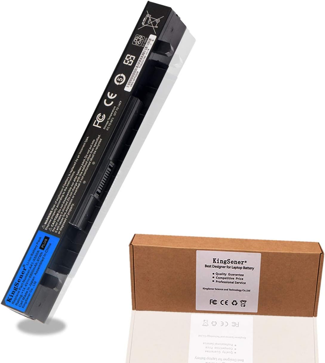 A41-X550A Laptop Battery Replacement for Asus A41-X550 X550 X550B X550D X450 X452 A450 F550 A550 A450 F450 R409 R510 F550 F552 K450 K550 550CA X552E Notebook Batteries 14.4V 97WH