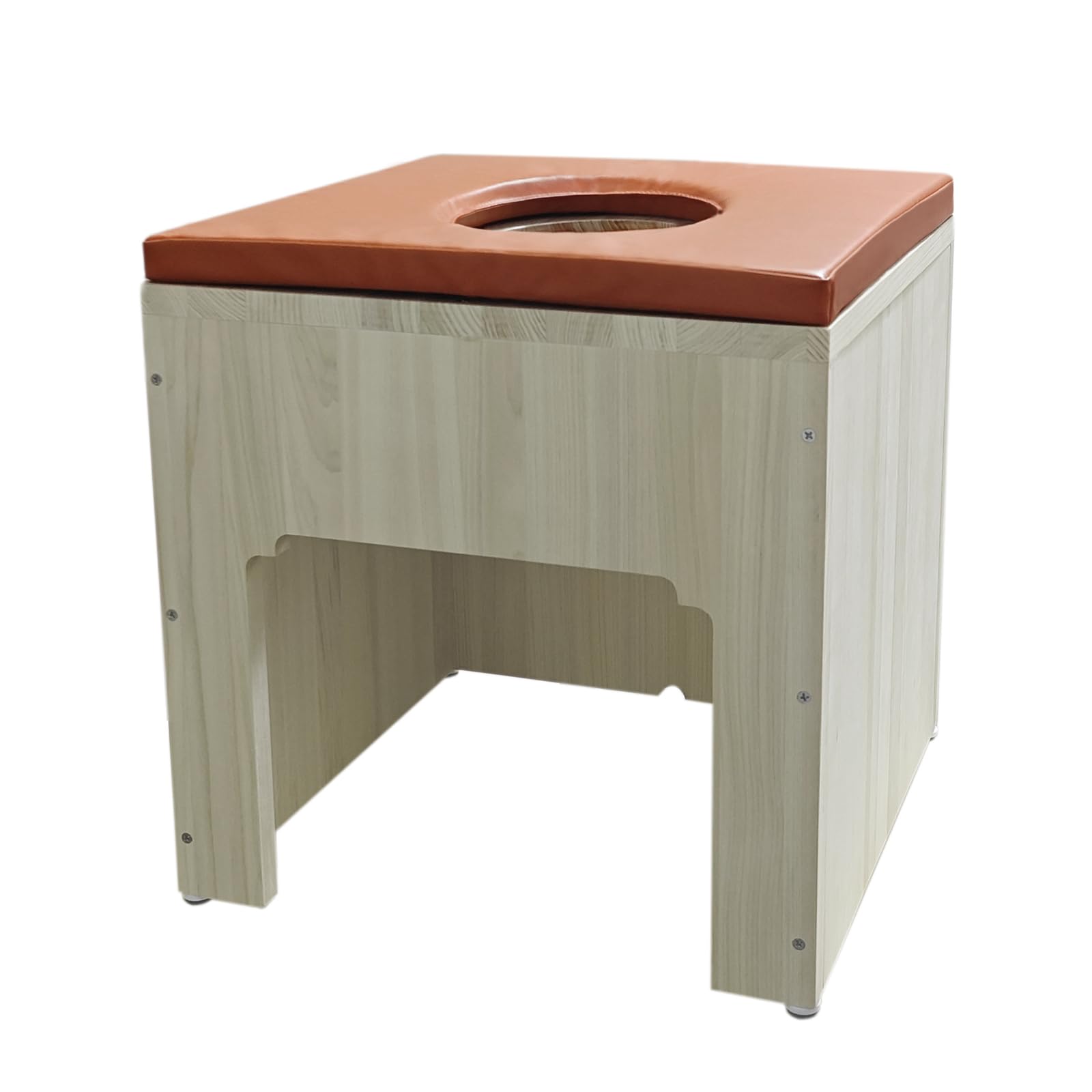 Amazon.co.jp: 角形 クッションよもぎ蒸し椅子 ヒノキ材を使用して製作