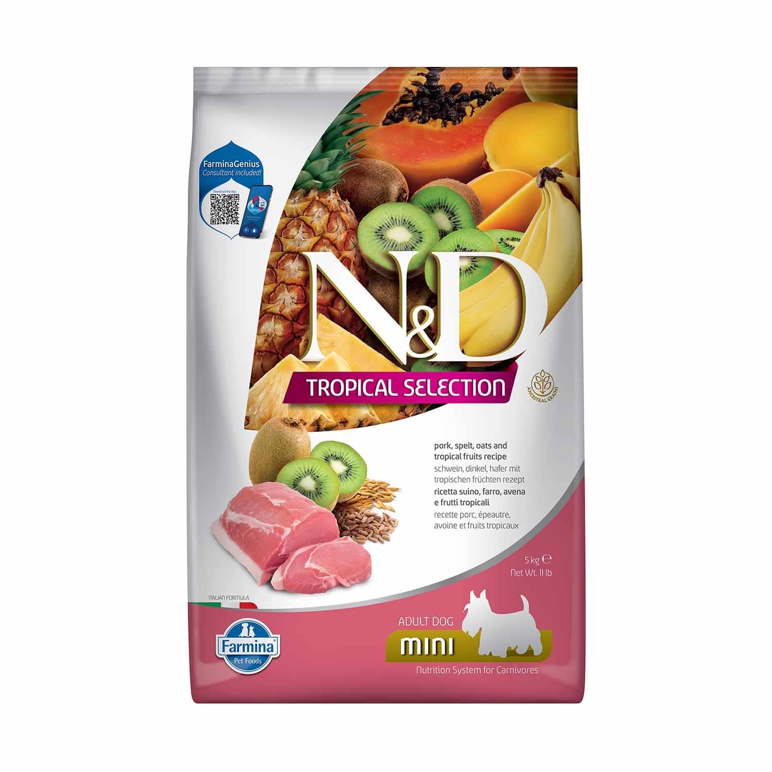 N&D Tropical karma dla psów świnia mała szerokość 5 kg