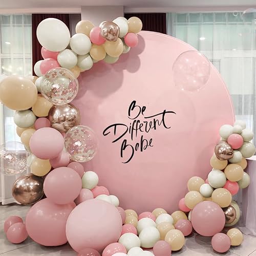 Miniatura 3 de Kit de arco de guirnalda de globos bohemios, 156 globos de color rosa polvoriento, marrón pastel, metálico, champán, dorado, blanco, para boda, baby