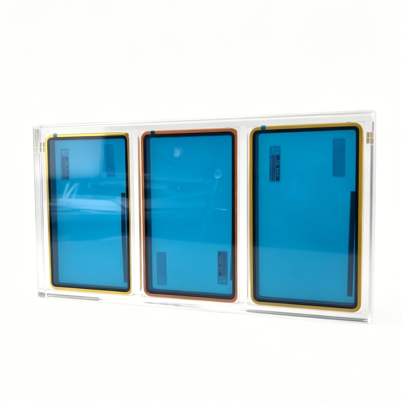 Dermonem For PSA For CGC For TCG 35PT 3-Slot Clear Acrylic Graded Card Display Case Trading Card Thick Slab Storage Box for Standard Metal Protective Case and Bumper Guard