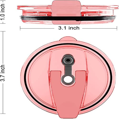 Miniatura 2 de 2 tapas de repuesto para vaso, a prueba de derrames, resistente a salpicaduras, con pajilla, sin BPA y apto para popote (20 onzas, negro y verde)