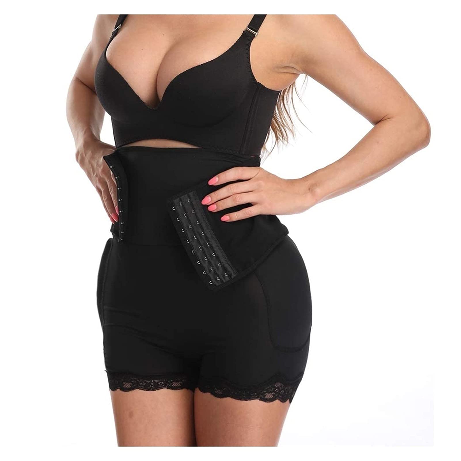 XYNSNDB Damskie majtki z wysokim stanem Hip Enhancer Wyściełane Body Butt Lifter Shapewear Bezszwowa bielizna Kontrola brzucha