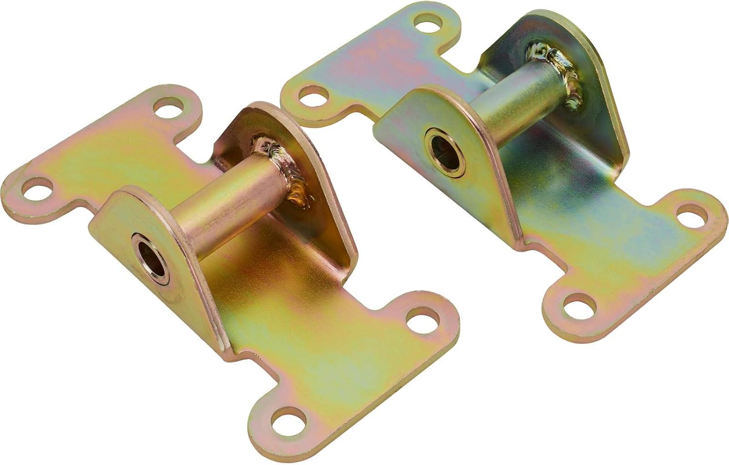 Speedway Motors Solid Steel Frame Side Motor Mounts Compatible with Small Block and Big Block Chevy V8 Engines, Fits 1974-1981 Camaro and 1973-1988 GM A B X Body Cars, Pair