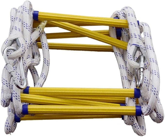 Emergency Fire Escape Rope Ladder, 9/16/26FT Flame Resistant Fire