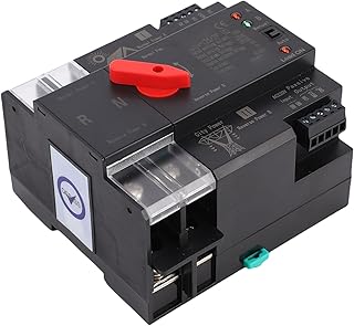 Aramox Commutateur de Transfert Automatique à Double Alimentation, Matériel PC, Commutation Milliseconde 100 A, Configuration d'urgence pour Version Résidentielle et PV