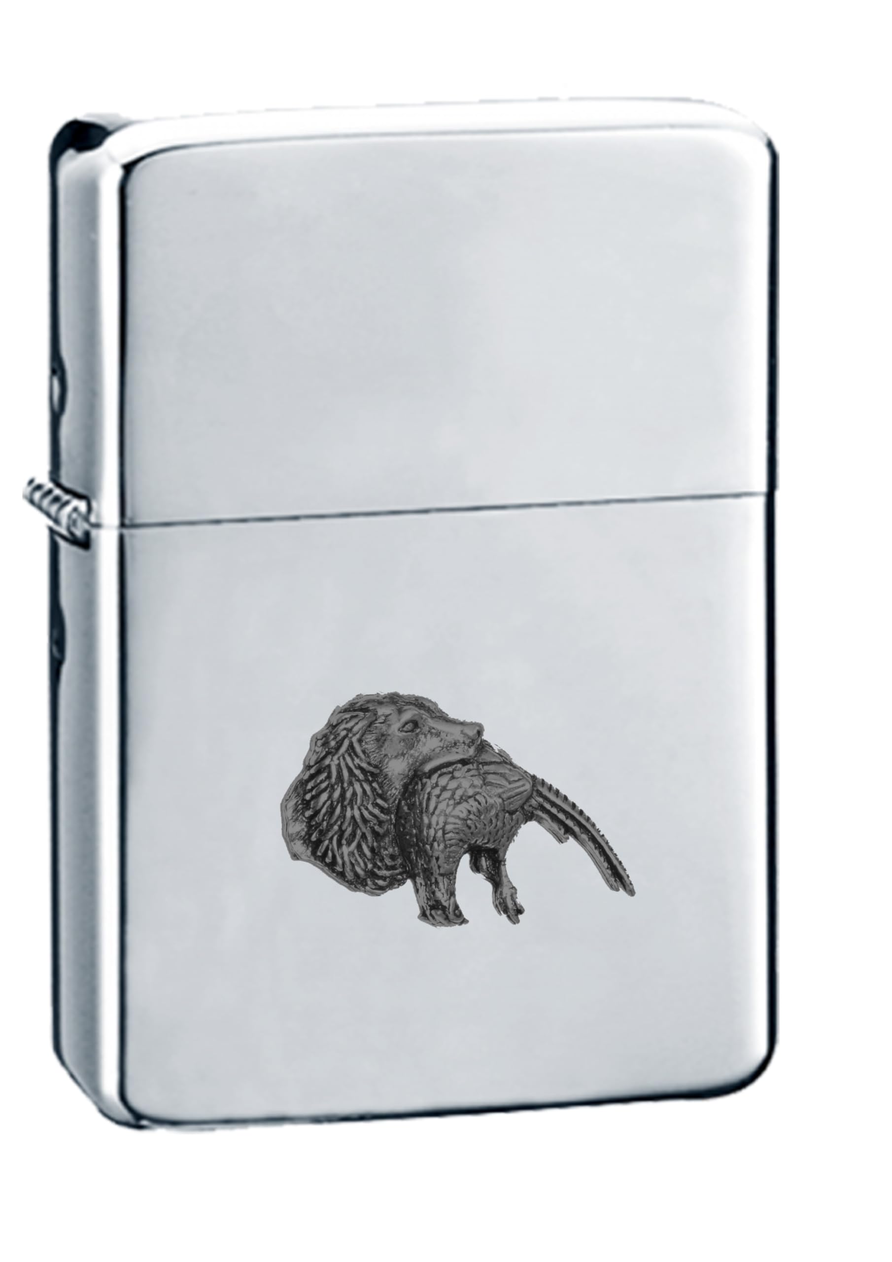 Briquet coupe-vent argenté fini le plastique avec ce briquet essence durable étain