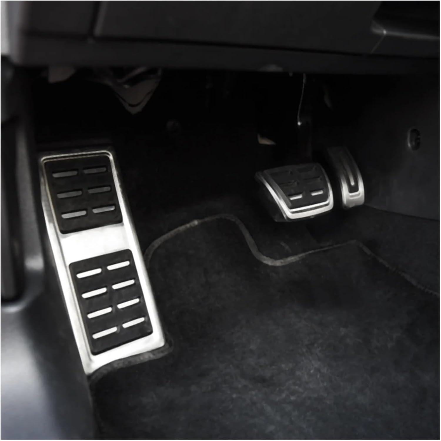 LHD Car Pedal Cover Compatible With Vw Seat Ateca 2016-2022 Stainless Steel Auto Car Pedals Gas Brake Pedale Protection Pads Cover(MT Without Rest)