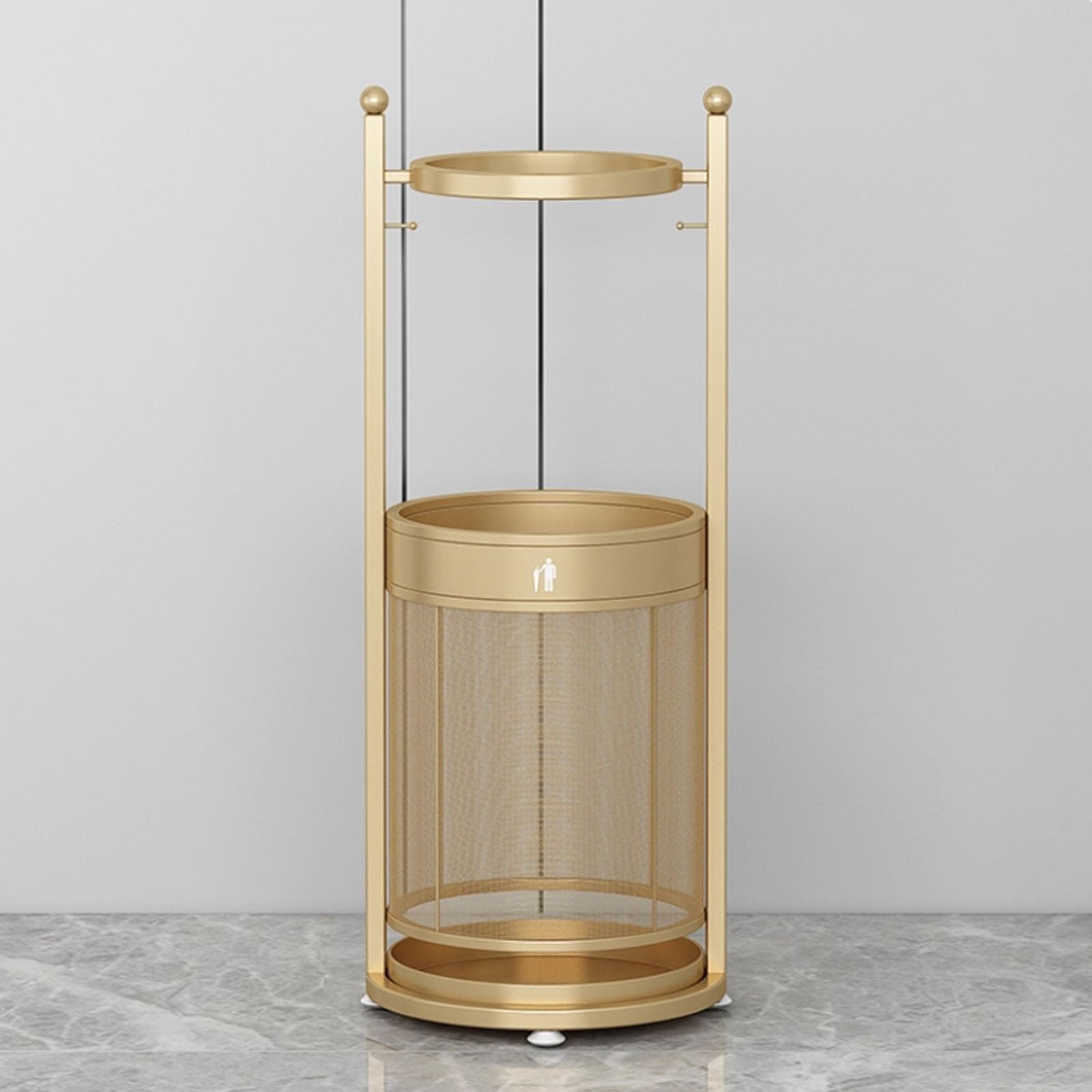 WXPGFEQ Commercial Metal Umbrella Stand, Large Capacity Freestanding Rack with Removable Drip Tray for Home or Office Entryway