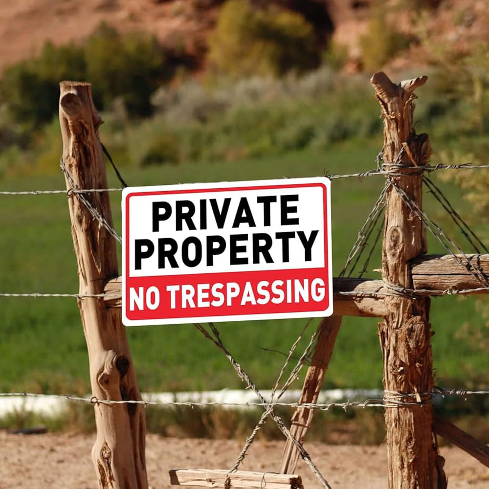 Sarini 2 cartelli di proprietà privata,cartelli Riflettenti in Alluminio per Esterni,cartelli in Metallo Resistenti alle intemperie per Una Maggiore Sicurezza della proprietà