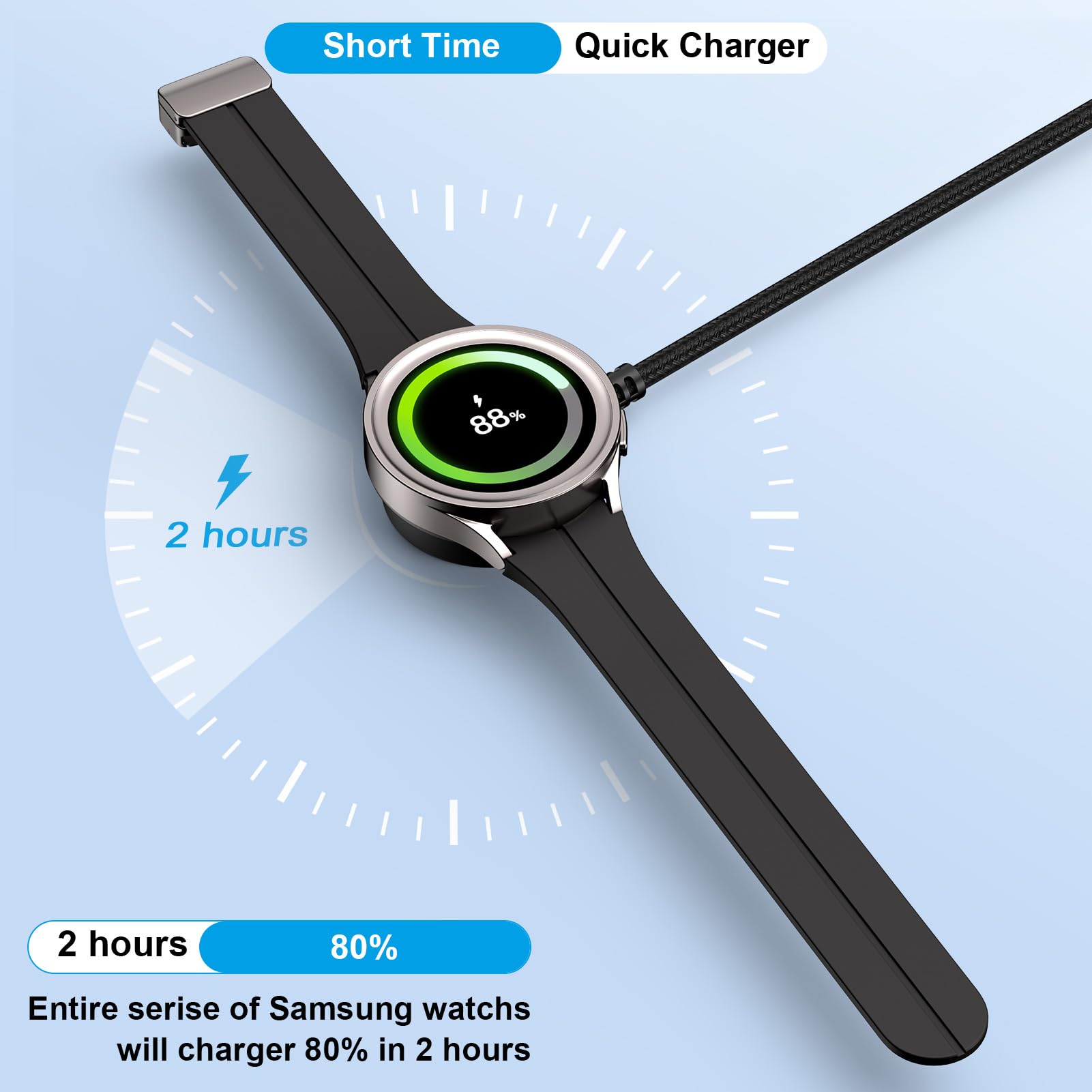 Amazon.co.jp: Galaxy Watch 充電器 急速充電 Samsung Galaxy Watch 8