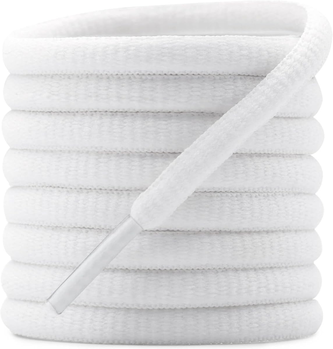 Oval Sneakers Shoe Laces: 2 Pairs Half Round Shoelaces for Athletic