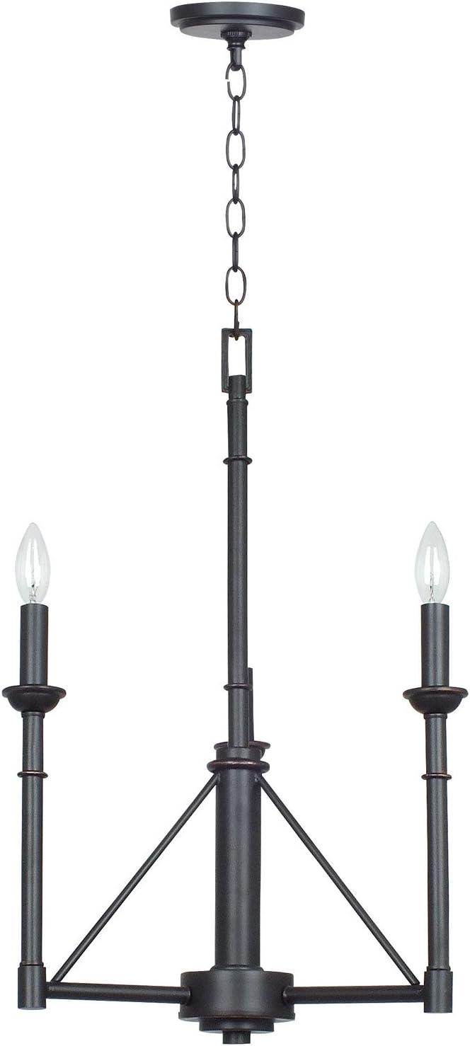 Cal Lighting FX-3516/3 60-watt X 3 Monclova Metal 3 Light Chandelier