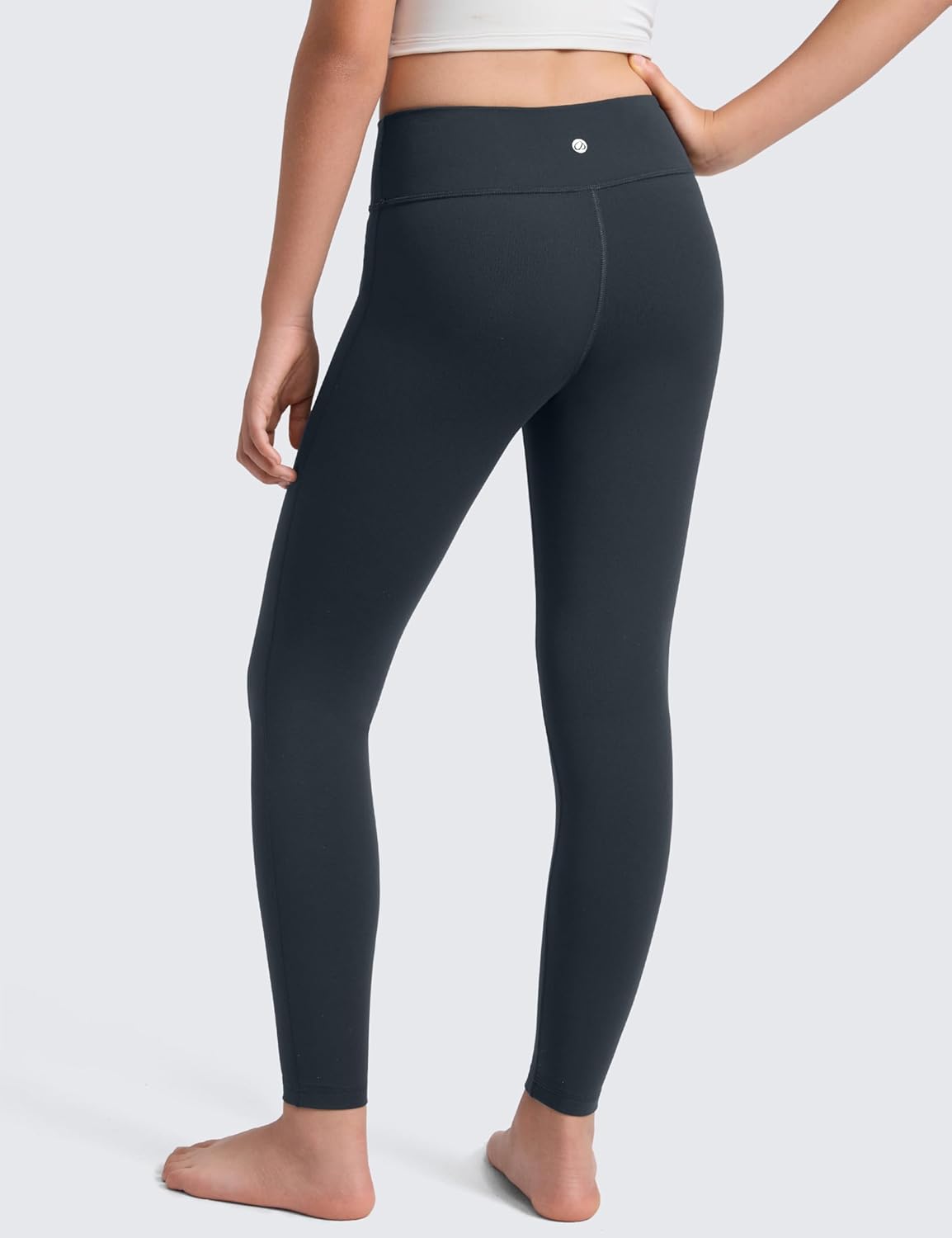 CRZ YOGA Girls Butterlift No Front Seam Full Length Yoga Leggings - Athletic Sports Casual Pants Tights Kids Teen - Image 3
