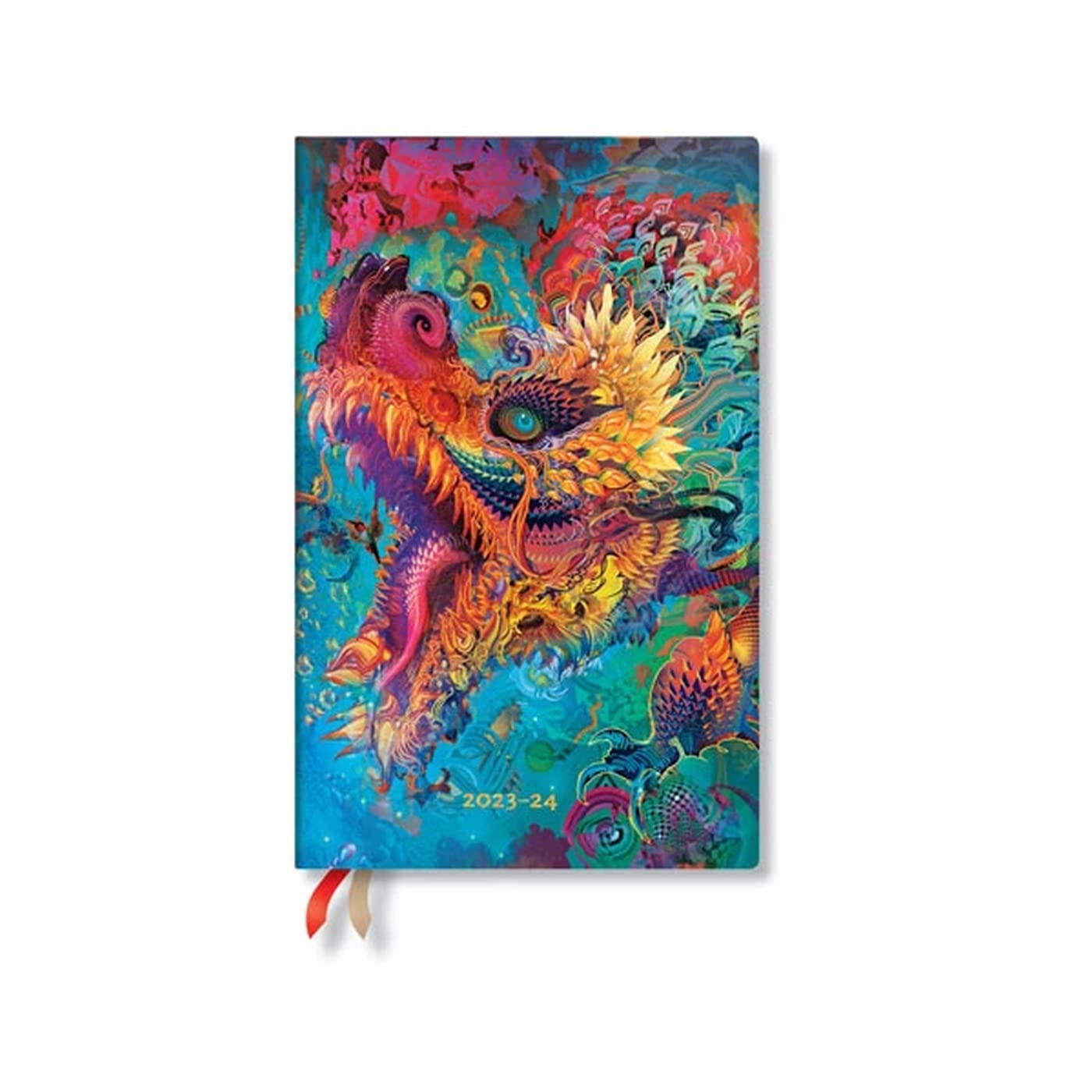 Paperblanks 18 Month Diaries 2023-2024 Humming Dragon | Vertical | Maxi (135 × 210 mm)