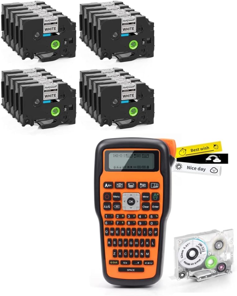 21Pack 231 Label Tape with Label Maker Machine, Portable