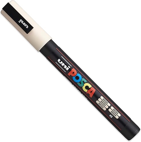 Miniatura 5 de POSCA Coloración - PC-3M tonos neutros cálidos - Juego de 8 - En caja de regalo