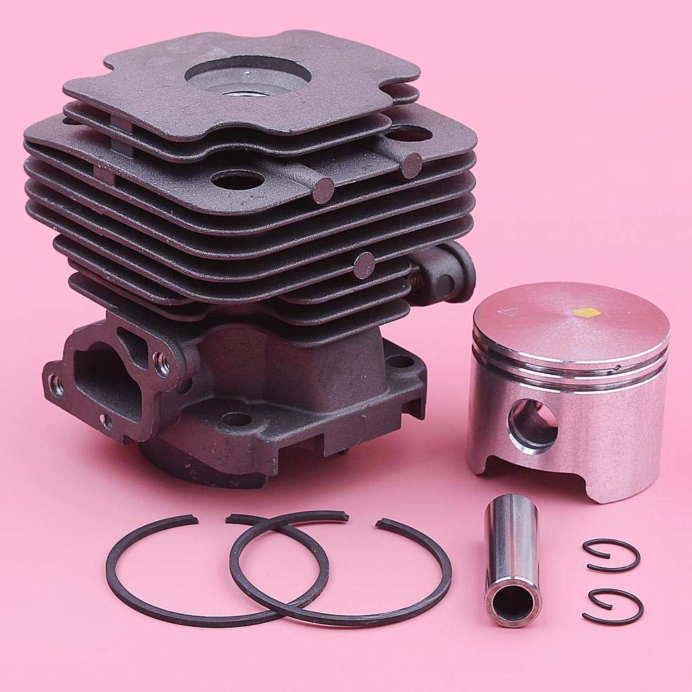 BAIJAC Kit de piñón de Anillo de pistón de Cilindro de 45 mm for el Kit de circlips for OLeo-Mac 753 753T EFCO 8530 Reemplazo de motosierras 61112035b, 6111 2035b