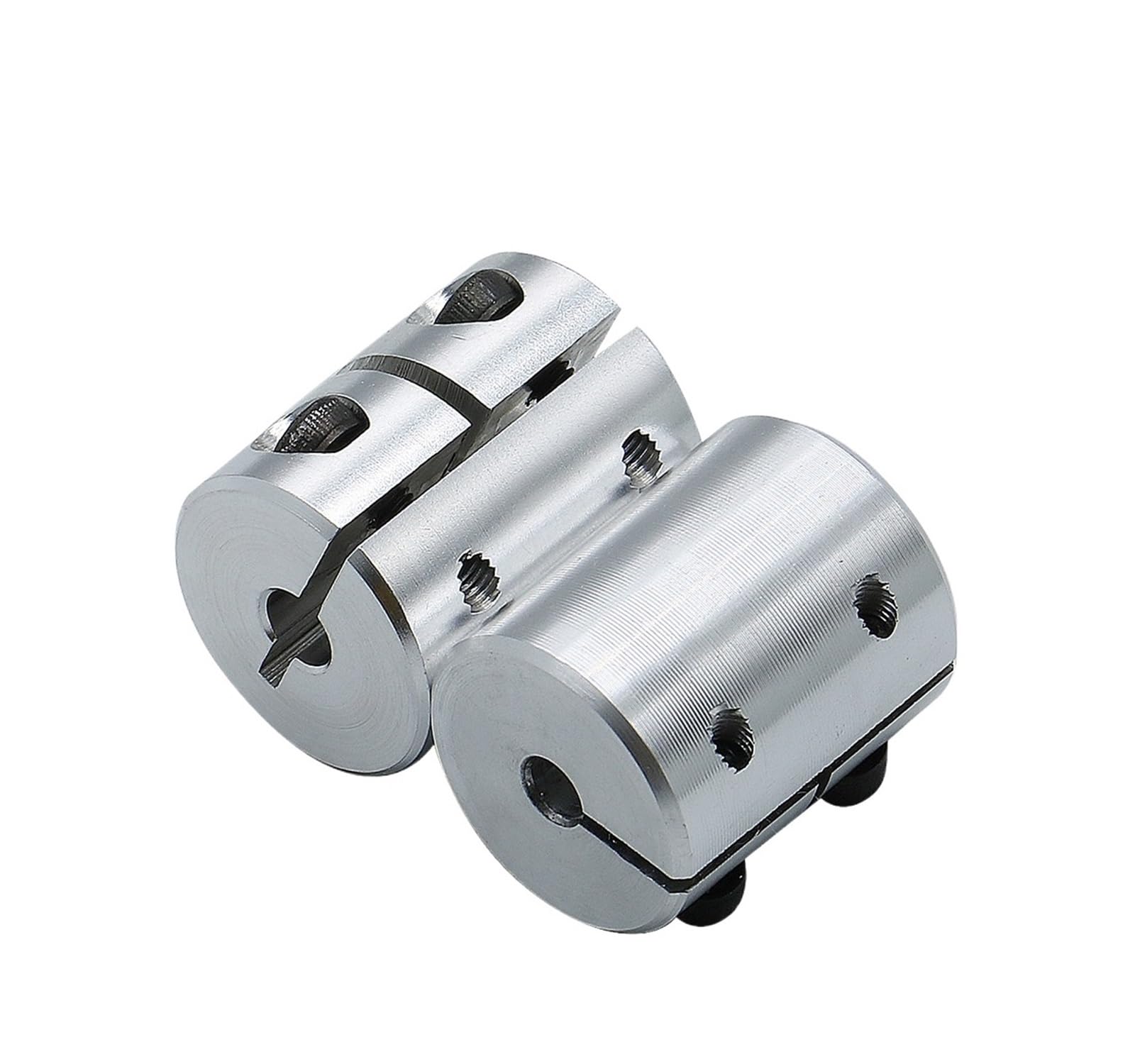 Rigid coupling,Stainless steel rigid coupling 1pcs D25L30 High Precision Rigid Coupling Aluminium Alloy Shaft Coupler CNC Router 3D Printers Parts(6.35X8)