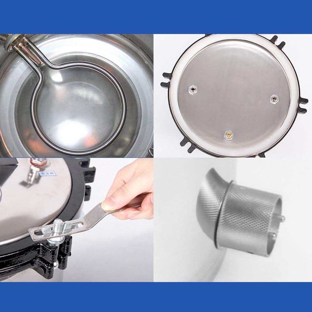 Amazon | オートクレーブ 高圧蒸気滅菌器 12L 高温加圧 圧力蒸気