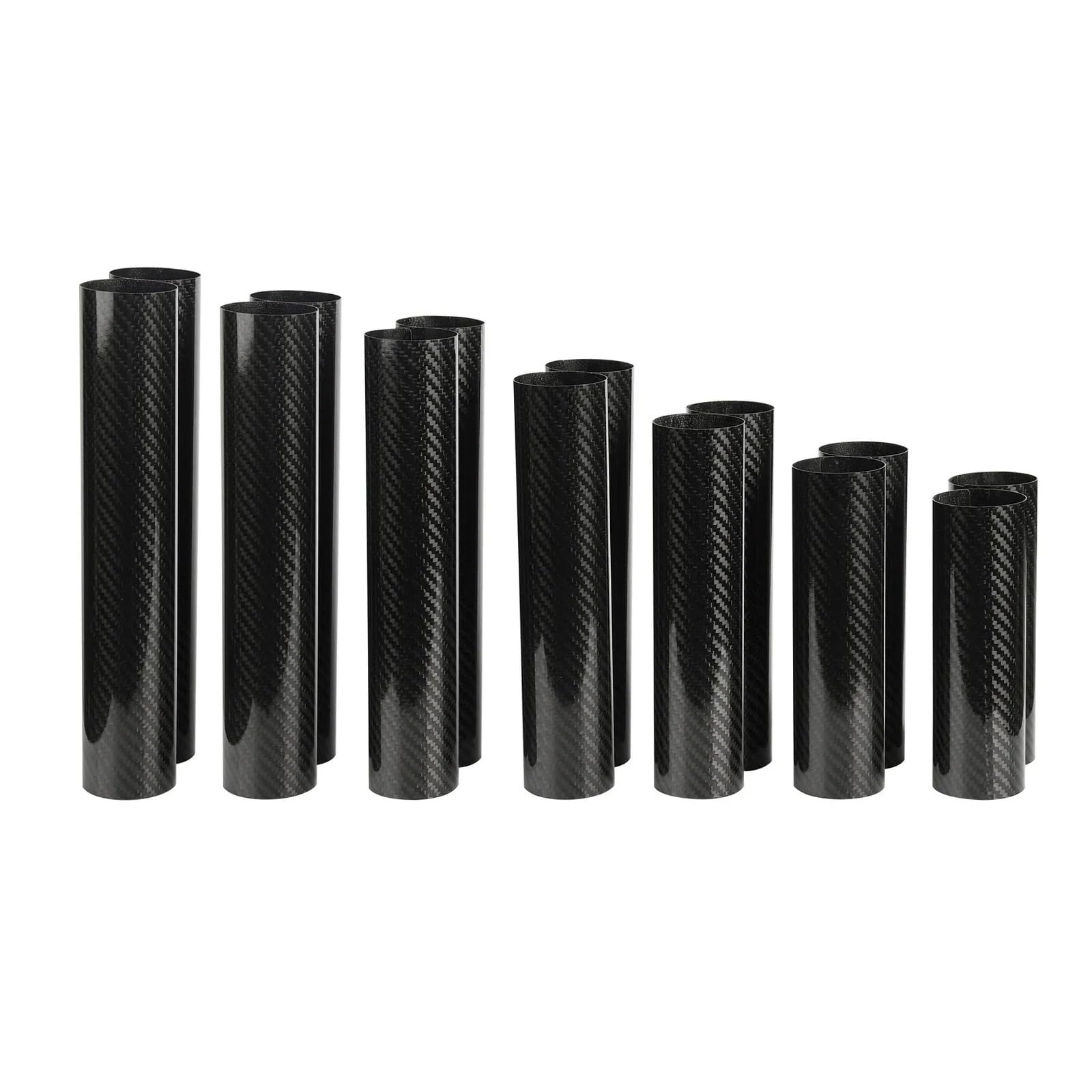 Adatto per K&TM EXC SX XCF XCW 125 250 350 Moto 160-260 MILLIMETRI In Fibra di Carbonio Regolabile Forcella Anteriore Shock Guard Protector protezione forcella(172mm 1 pair)
