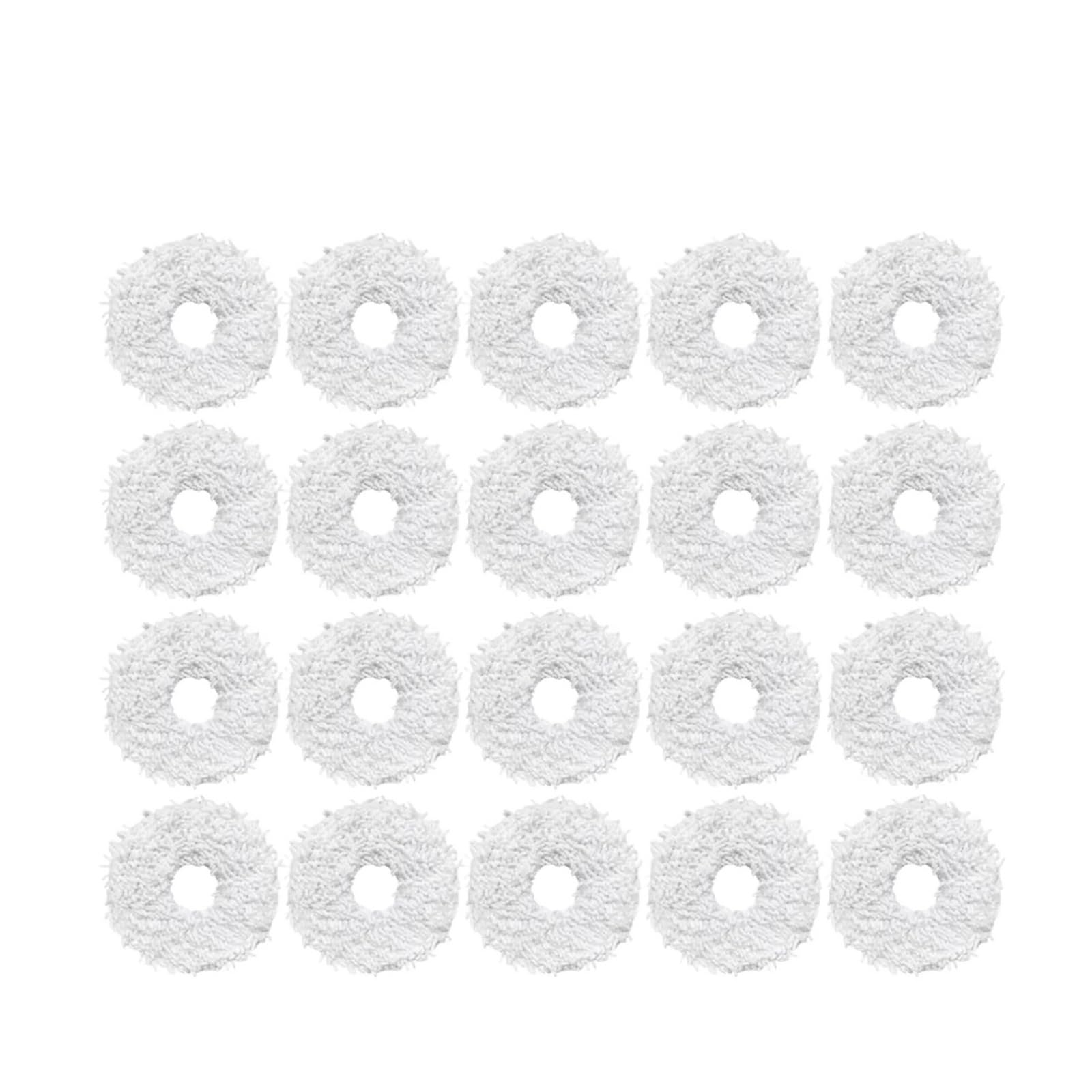 GENTERUN Mop Cloth Pad ，Compatible For Ecovacs，N9 + ，Compatible For Yeedi，K10 Mop Robot Vacuum Cleaner Spare Parts,vacuum Mop Pads(Mop-20PCS)