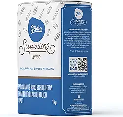Farinha De Trigo Tipo 1 Globo Superiore W300 1 Kg