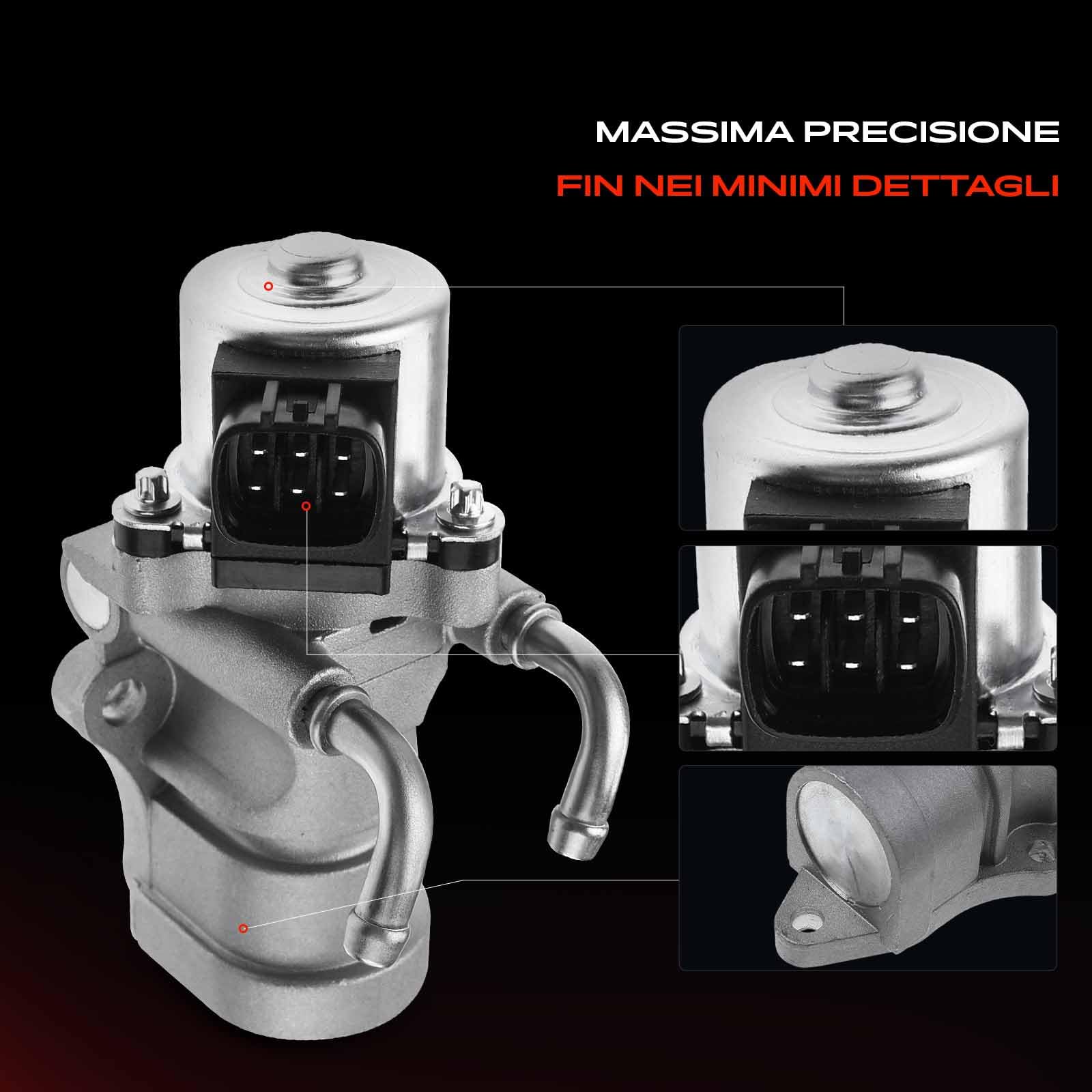Frankberg Valvola EGR a 6 Poli 25620-27080 | Compatibile con: A.v.e.n.s.i.s Verso M2, R.A.V 4 II A2, Precedente R3