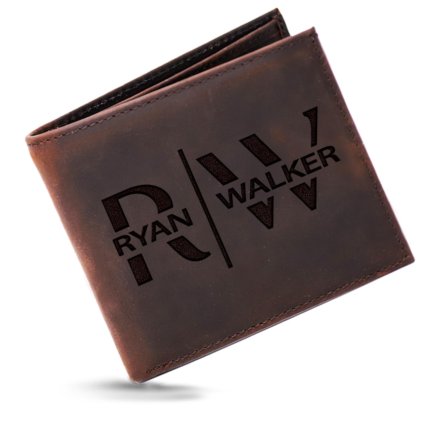 Personalized Mens Wallet Gift, Custom Leather Wallets for Him, Boyfriend, Husband, Mens, Son, Engraved Bifold Men Wallet, Billeteras, Men Gift for