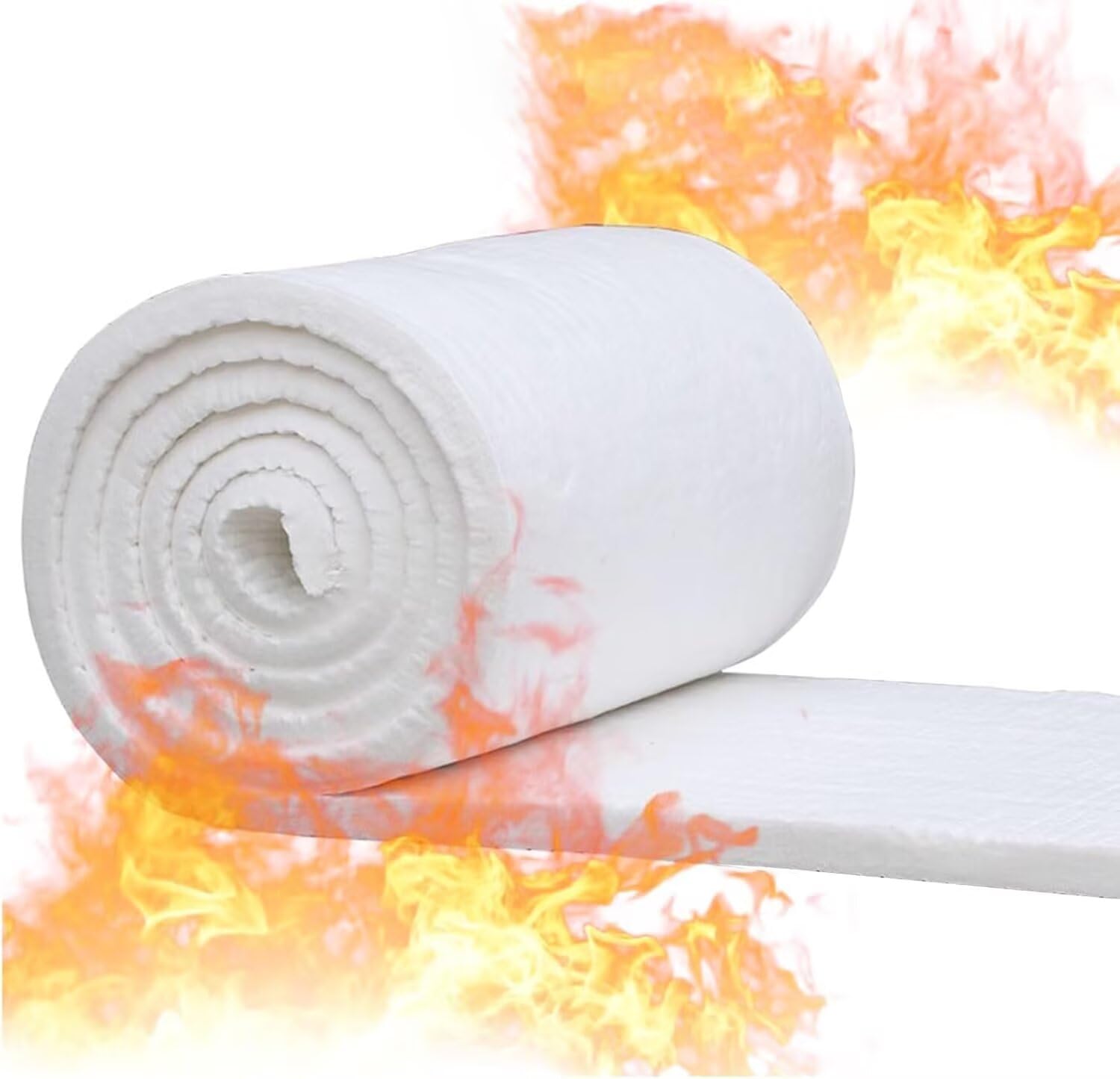 Manta Ignífuga con Aislamiento De Fibra De Cerámica - para Estufas, Hornos, Ladrillos Refractarios, Calderas, Herrería, Horno De Forja